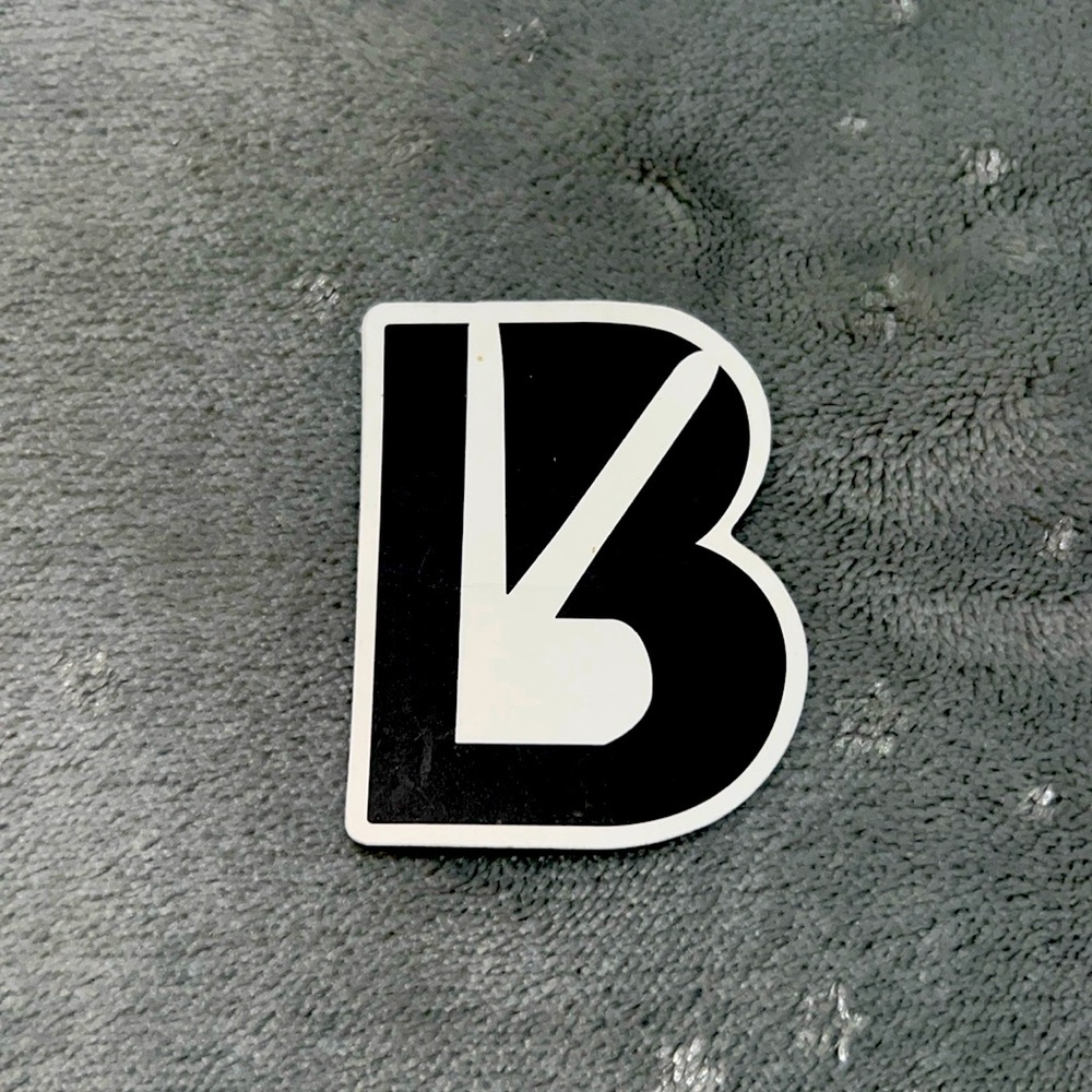 BuffBunny Black and White Logo Sticker